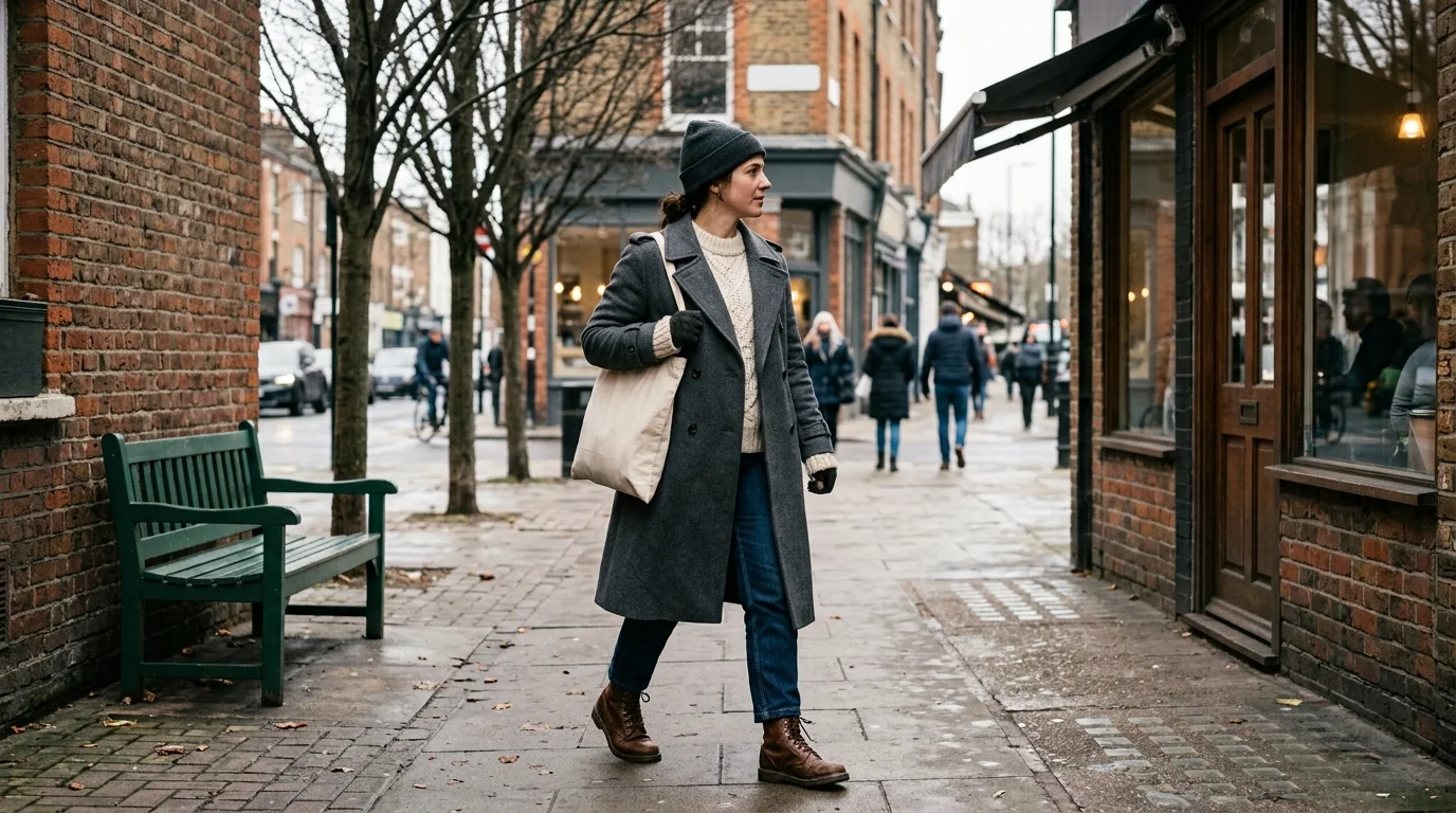 Double-Breasted Woolen Coat for Women: Casual Winter Guide