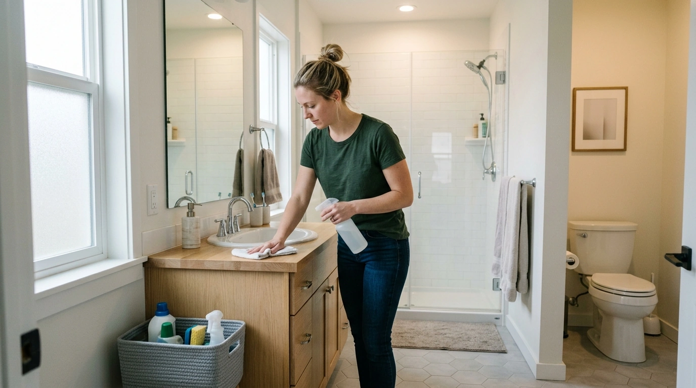 Weekly Bathroom Cleaning Checklist: What to Include